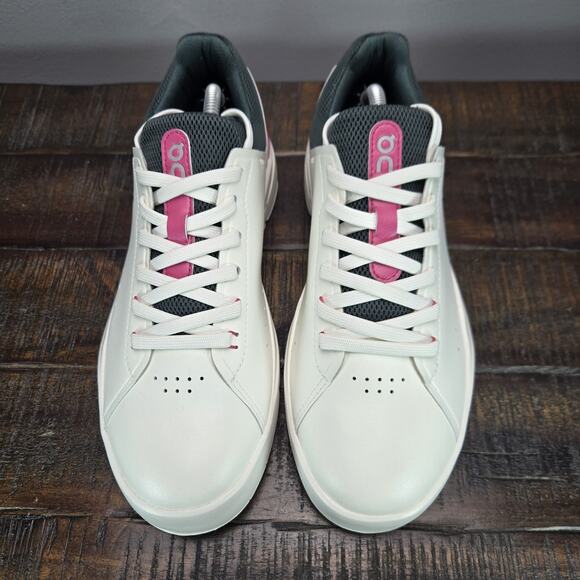 NEW On Cloud The Roger Advantage Womens Size 9.5 Court Tennis Shoes White Pink - Picture 2 of 12